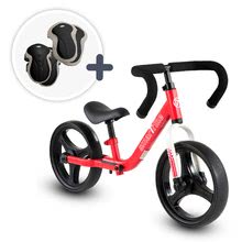 Balanční odrážedlo skládací Folding Balance Bike Red smarTrike červené z hliníku s ergonomickými úchyty od 2–5 let a chrániče jako dárek