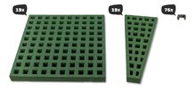 Esésvédő gumilap trambulinokhoz 366 cm átmérővel Freezone Safety Tiles Exit Toys füvesíthető csúszásmentes ET10811200