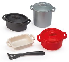 Set hrncov do kuchynky 100% Chef Écoiffier 8 dielov s plechom na pečenie a obracačka od 18 mes