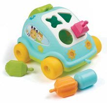 Mașină didatică Gândac Shape Sorter Car Cotoons Smoby cu inserții de diferite forme de la 12 luni SM110434