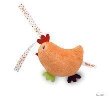  Plyšové kuřátko Colors-Mini Musicals Kaloo zpívající 12 cm pro nejmenší oranžové