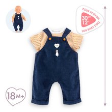 Tričko a overal pro panenku T-shirt & Navy Blue Overall Mon Premier Poupon Corolle pro 30 cm velkou panenku od 18 měsíců