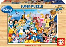 Puzzle din lemn Lumea lui Disney Educa 100 buc de la vârsta de 5 ani