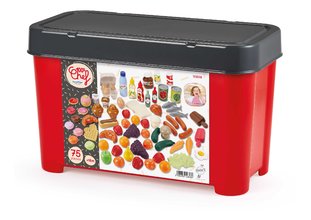 Set de alimente pentru bucătărie în recipient 100% Chef Écoiffier 75 accesorii de la 18 luni