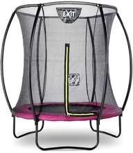 Trambulin védőhálóval Silhouette trampoline Exit Toys kerek 183 cm átmérővel rózsaszín