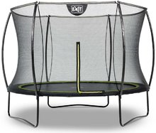 Trambulin védőhálóval Silhouette trampoline Exit Toys kerek 244 cm átmérővel fekete