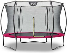 Trambulin védőhálóval Silhouette trampoline Exit Toys kerek 305 cm átmérővel rózsaszin
