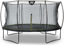 Trambulin védőhálóval Silhouette trampoline Exit Toys kerek 366 cm átmérővel fekete