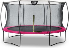 Trambulin védőhálóval Silhouette trampoline Exit Toys kerek 366 cm átmérővel rózsaszín