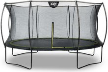 Trambulin védőhálóval Silhouette trampoline Exit Toys kerek 427 cm átmérővel fekete