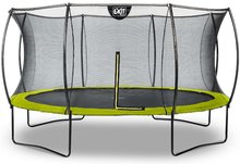 Trambulin védőhálóval Silhouette trampoline Exit Toys kerek 427 cm átmérővel zöld
