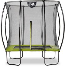 Trambulin védőhálóval Silhouette trampoline Exit Toys 153*214 cm zöld