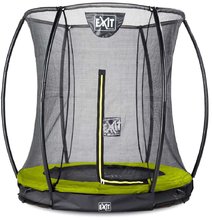 Trambulin védőhálóval Silhouette Ground Exit Toys talajmenti 183 cm átmérővel zöld