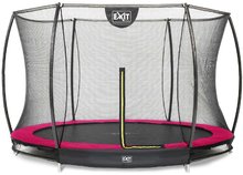 Trambulin védőhálóval Silhouette Ground Exit Toys talajmenti 305 cm átmérővel rózsaszín