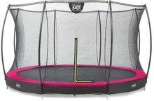 Trampolína s ochrannou sieťou Silhouette Ground Pink Exit Toys prízemná priemer 366 cm ružová