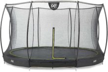 Trampolína s ochrannou sieťou Silhouette Ground Exit Toys prízemná priemer 427 cm čierna