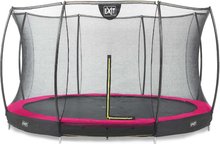 Trampolína s ochrannou sieťou Silhouette Ground Pink Exit Toys prízemná priemer 427 cm ružová