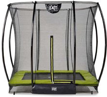 Trambulin védőhálóval Silhouette Ground Exit Toys talajmenti 153*214 cm zöld
