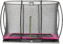 Trampolína s ochrannou sieťou Silhouette Ground Pink Exit Toys prízemná 214*305 cm ružová