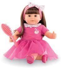 Játékbaba Alice barna hajkoronával Mon Grand Poupon Corolle 36 cm barna pislogó szemekkel és fésüvel 3 évtől