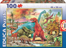 Puzzle pre deti Junior Dinosaurus Educa 100 dielov od 5 rokov