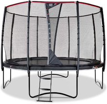 Trambulin védőhálóval és létrával PeakPro Black Exit Toys kerek átmérője 305 cm fekete