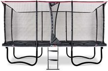 Trambulin védőhálóval és létrával PeakPro Black Exit Toys 275*458 cm fekete