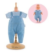 Oblečenie Striped T-shirt & Overall Mon Grand Poupon Corolle pre 36 cm bábiku od 24 mes