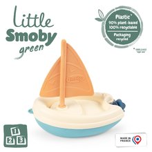 Barcă cu pânză din trestie de zahăr Bio Sugar Cane Sailing Boat Little Smoby Greendin plantă 100% reciclabilă de la 12 luni