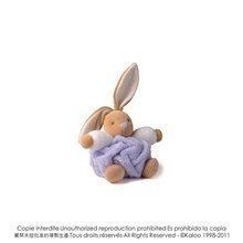 Plyšový zajačik Plume-Lilac Rabbit Kaloo 18 cm v darčekovom balení pre najmenších fialový