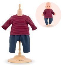Set hăinuță Striped T-shirt&Pants Mon Grand Poupon Corolle pentru păpușa de jucărie de 36 cm de la 24 de luni
