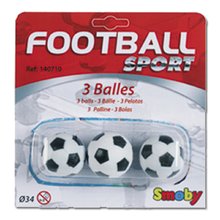 Fotbalové míčky Smoby 3 ks korkové / plastové průměr 34/35 mm
