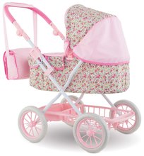 Hlboký kočík s taškou na prebaľovanie Carriage Floral Corolle skladací pre 36-52 cm bábiku výškovo nastaviteľný