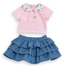 Sukňa a tričko pre bábiku Ruffle Skirt & T-shirt A Weekend in Paris Mon Grand Poupon Corolle pre 36 cm bábiku od 24 mes