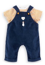 Tričko a overal pre bábiku T-shirt & Navy Blue Overall Mon Grand Poupon Corolle pre 36 cm bábiku od 24 mes