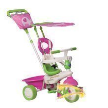 Trojkolka Safari Elephant Touch Steering smarTrike so slnečníkom, ružovo-zelená od 10 mes