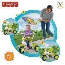 Tříkolka Fisher-Price Classic Plus Green smarTrike od 10 měsíců zelená