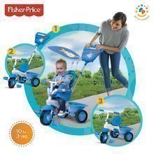 Ttříkolka Fisher-Price Elite Blue smarTrike modrá od 10 měsíců