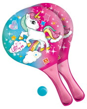 Strandtenisz Egyszarvú Unicorn Mondo 2*22 cm teniszütők és labda