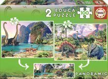 Puzzle pro děti Dino Educa 2 x 100 dílků od 5 let