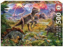 Puzzle Genuine Dinosaur Gathering Educa 500 de piese de la vârsta de 11 ani