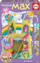 Puzzle de copii Giant Prinţesă cu cavaler Educa 48 buc de la vârsta de 3 ani