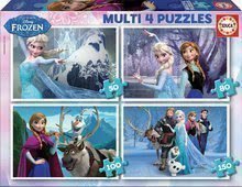 Detské puzzle Disney Frozen Educa 150-100-80-50 dielov od 5 rokov