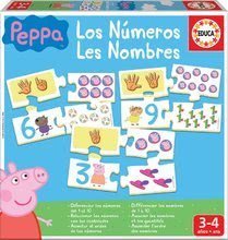 Naučná hra Učíme se Čísla Peppa Pig Educa s obrázky a počty 40 dílů od 3–4 let EDU16224