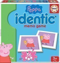 Pexeso Peppa Pig Identic Educa pamäťová hra 36 kariet