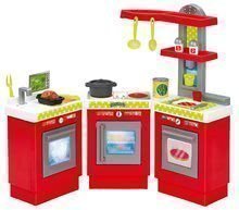 Bucătărie de jucărie 3 Module 100% Chef Ecoiffier 3-părţi  cu 21 de accesorii de la vârsta de 18 luni