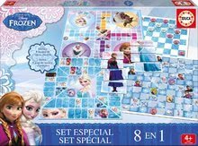 Spoločenské hry Frozen 8v1 Special set Educa po anglicky od 4 rokov