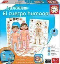 Náučné hry Učíme sa Naše telo Educa 4 puzzle po španielsky od 4-7 rokov