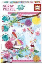 Puzzle Scrap Garden Art Educa 500 dielov + ozdoby na nalepenie od 11 rokov