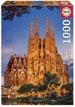 Puzzle Genuine Sagrada Familia Educa 1000 dílků + FIX puzzle lepidlo EDU17097